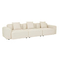 Airlie Slab 4 Seater Sofa - Buttercream