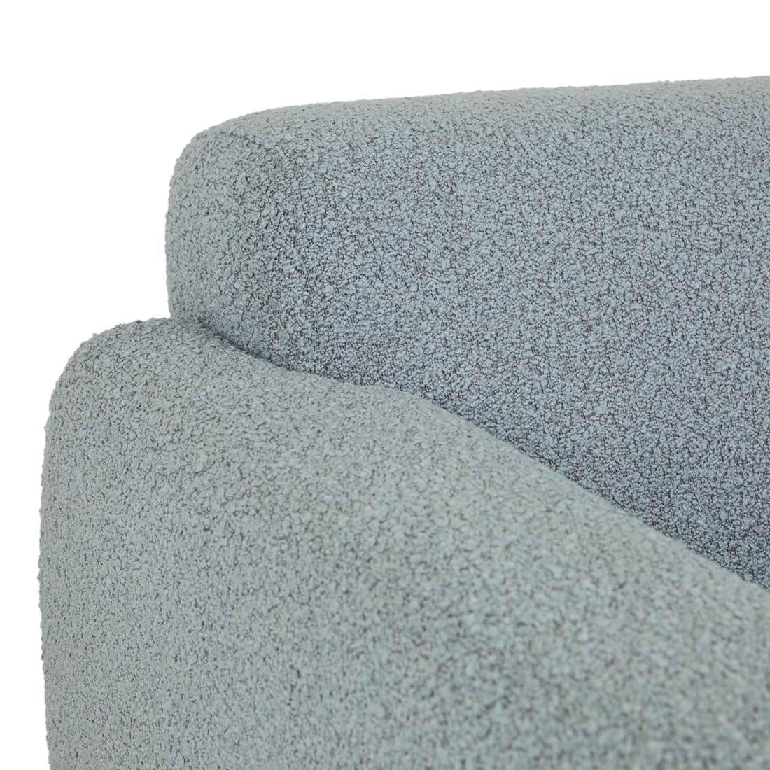 Airlie Wrap 3 Seater Sofa - Sky Blue Boucle - Natural Ash