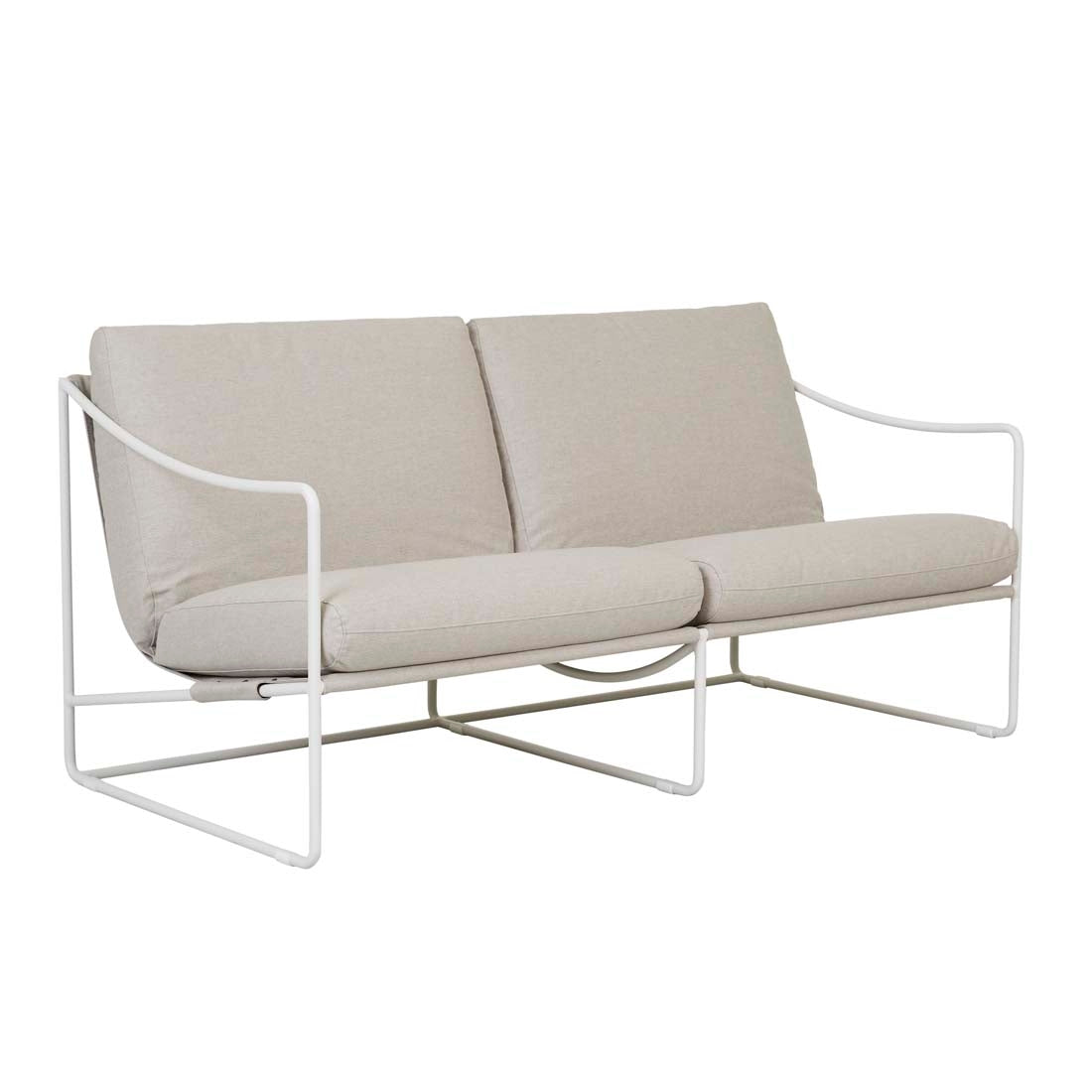 Allegra Outdoor 2 Seater Sofa - Cape - White