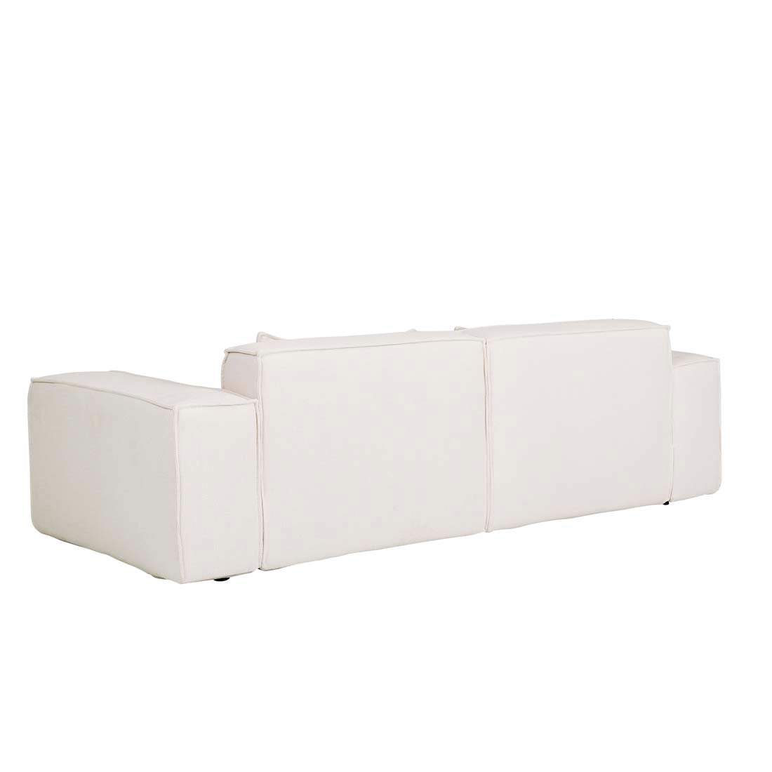 Felix Block 3 Seater Sofa - Jasmine White