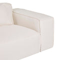 Felix Block 3 Seater Sofa - Jasmine White