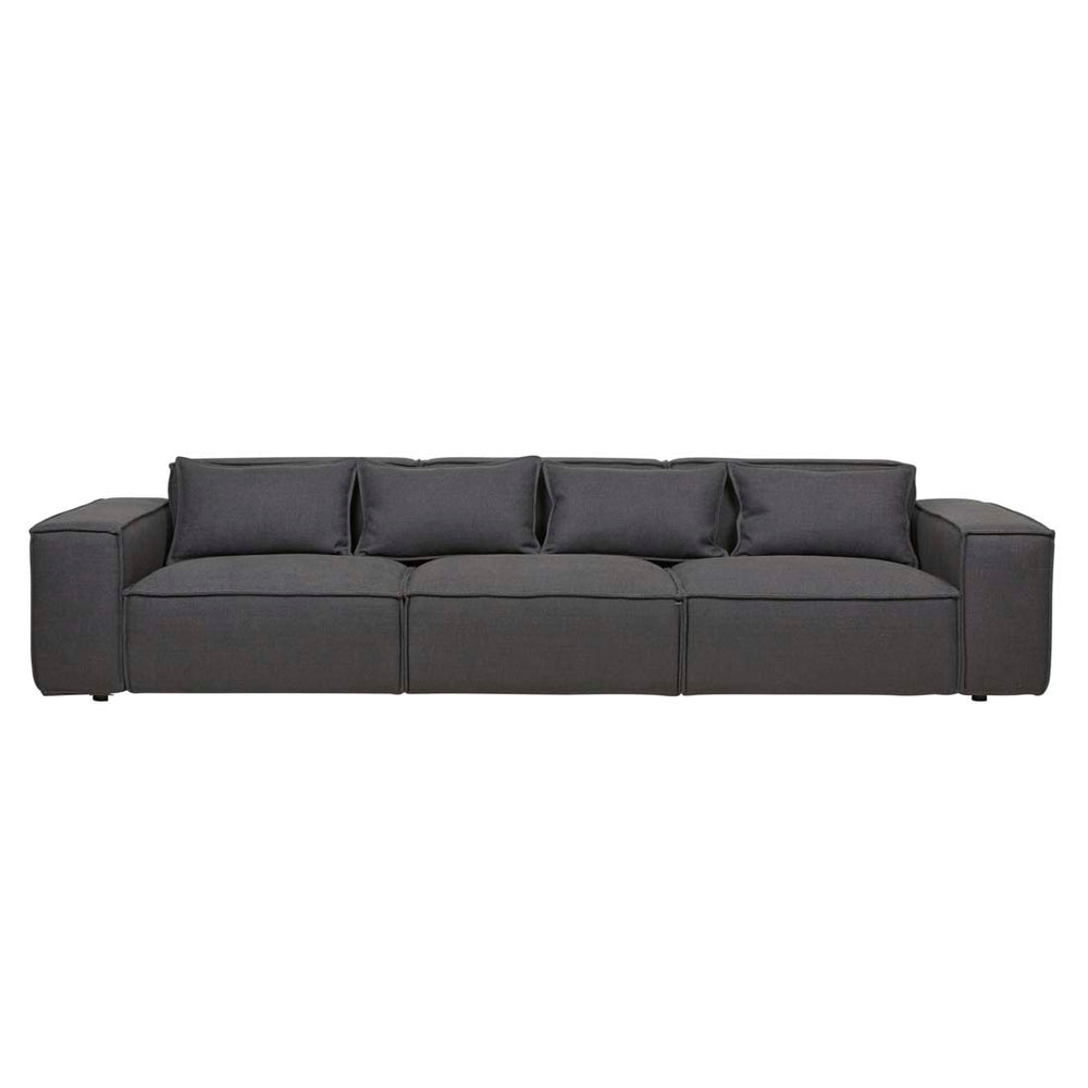 Felix Block 4 Seater Sofa - COAL