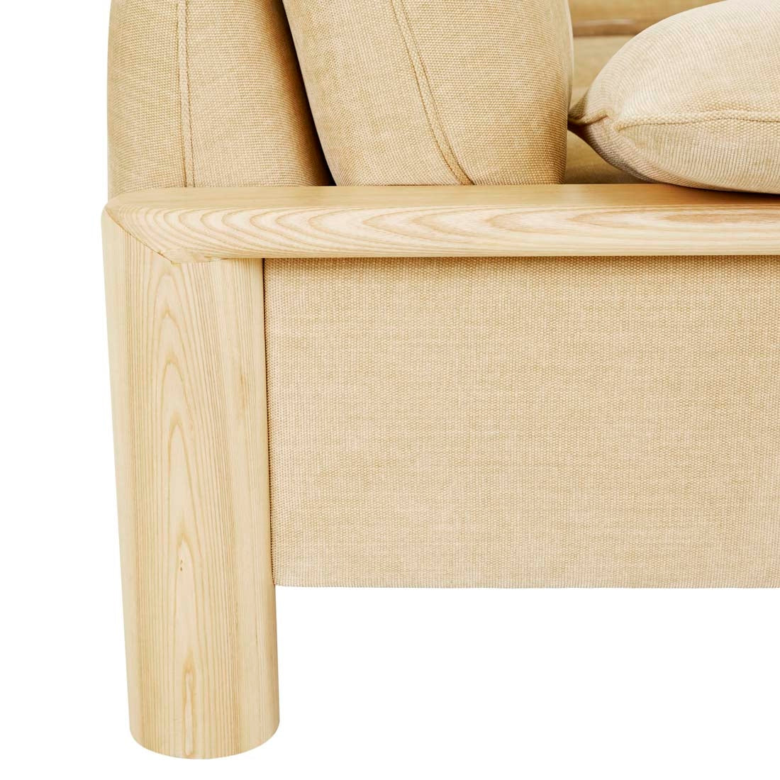 Hugo Remy 3 Seater Sofa - Copeland Honey - Natural Ash