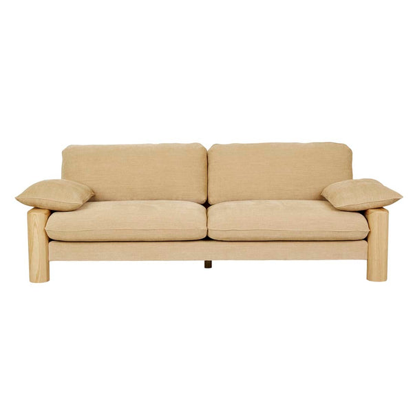 Hugo Remy 3 Seater Sofa - Copeland Honey - Natural Ash