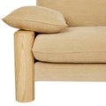 Hugo Remy 3 Seater Sofa - Copeland Honey - Natural Ash