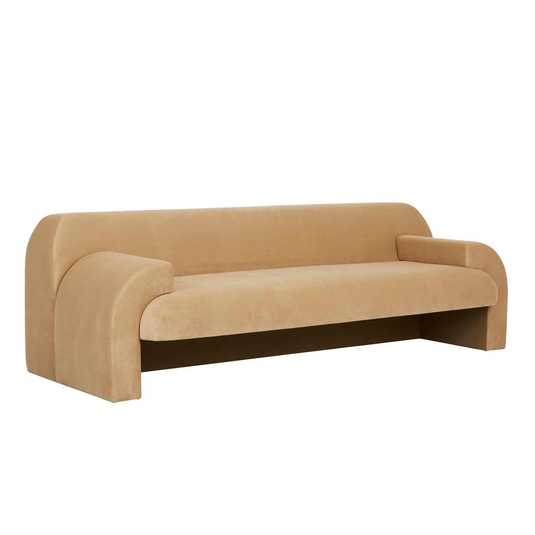 Juno Aubury 3 Seater Sofa - Camel Velvet