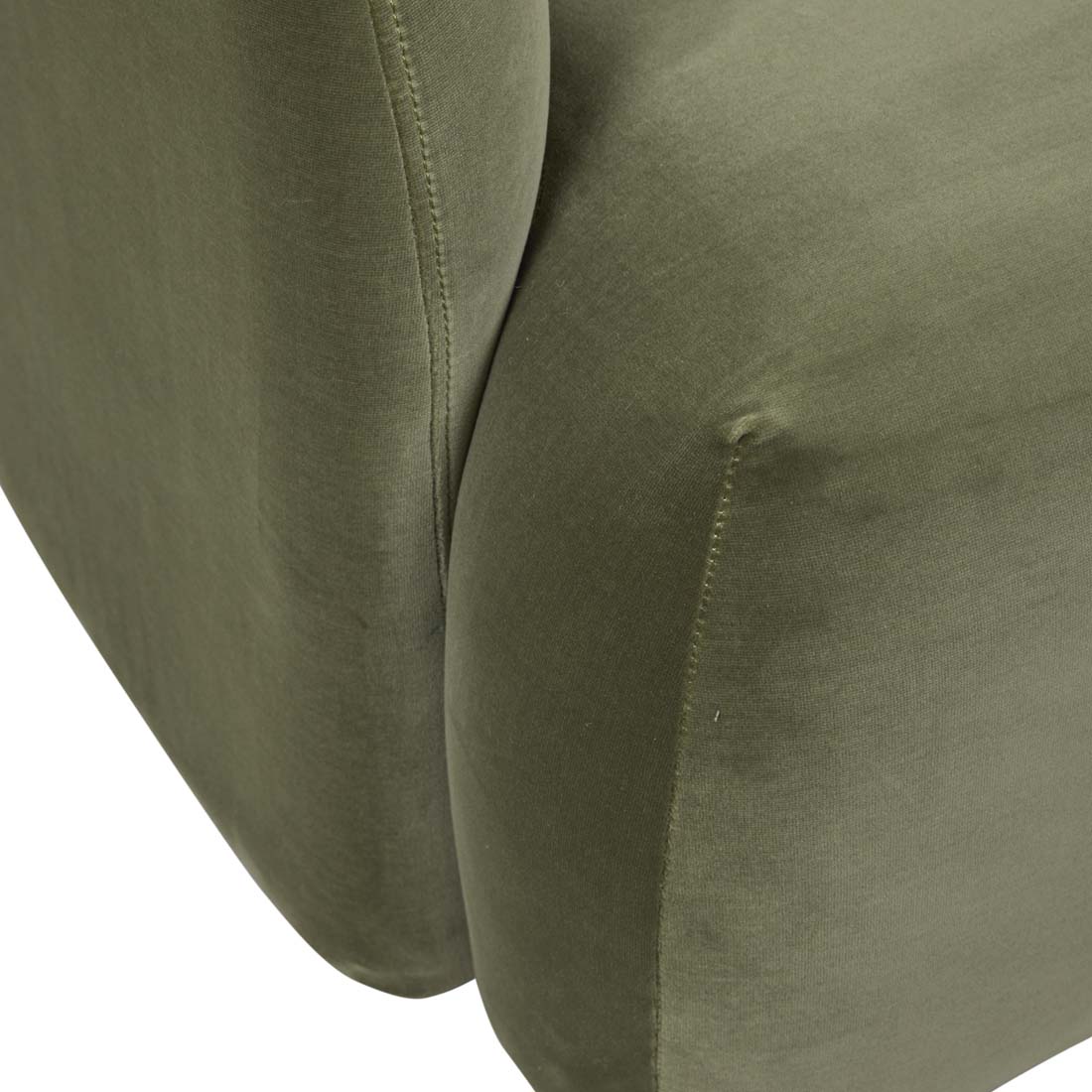 Kennedy Beckett Sofa Chair - Olive Green Velvet