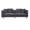 Sidney Fold 3 Seater Sofa - Copeland Granite - Natural Ash