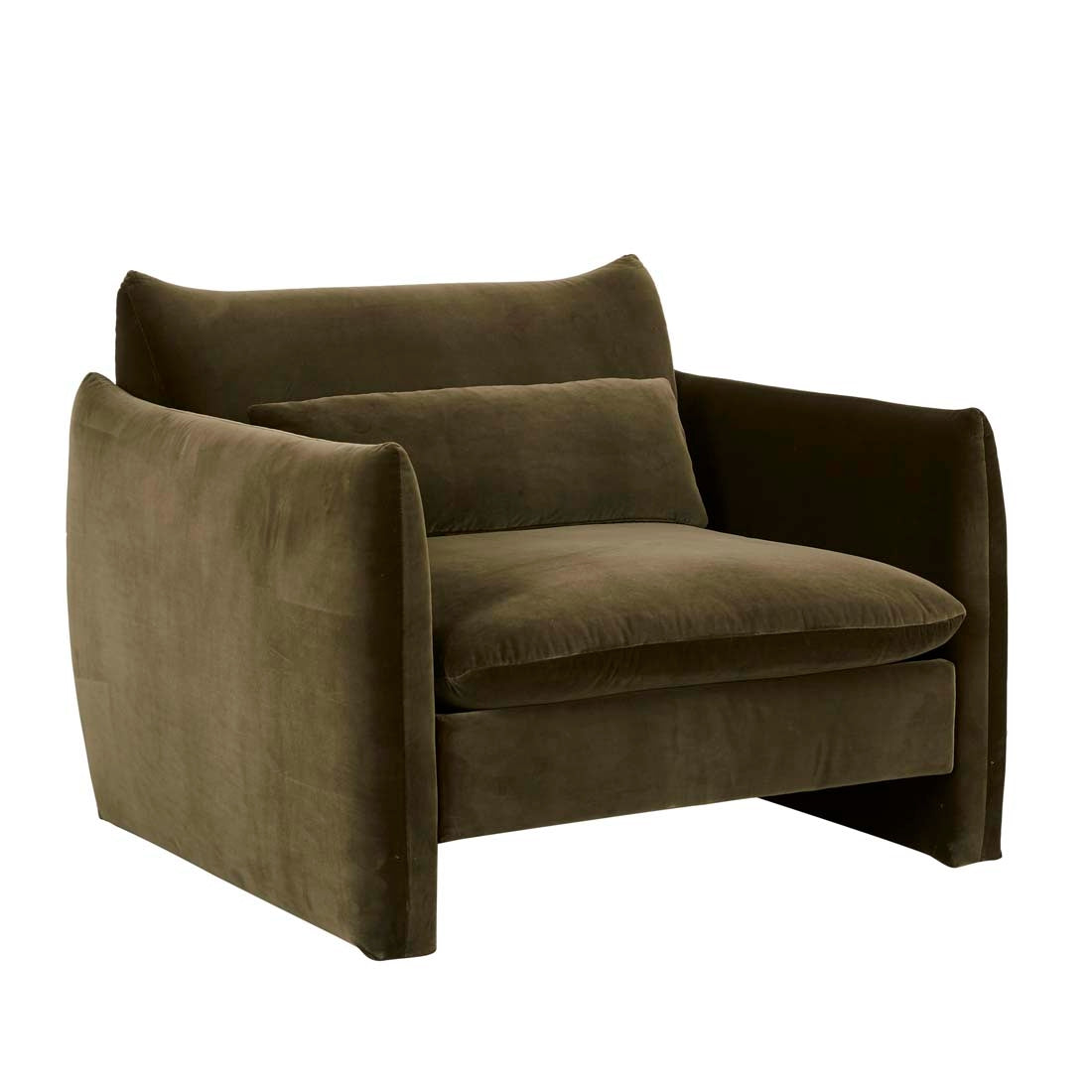 Sidney Peak Sofa Chair - Caper Velvet