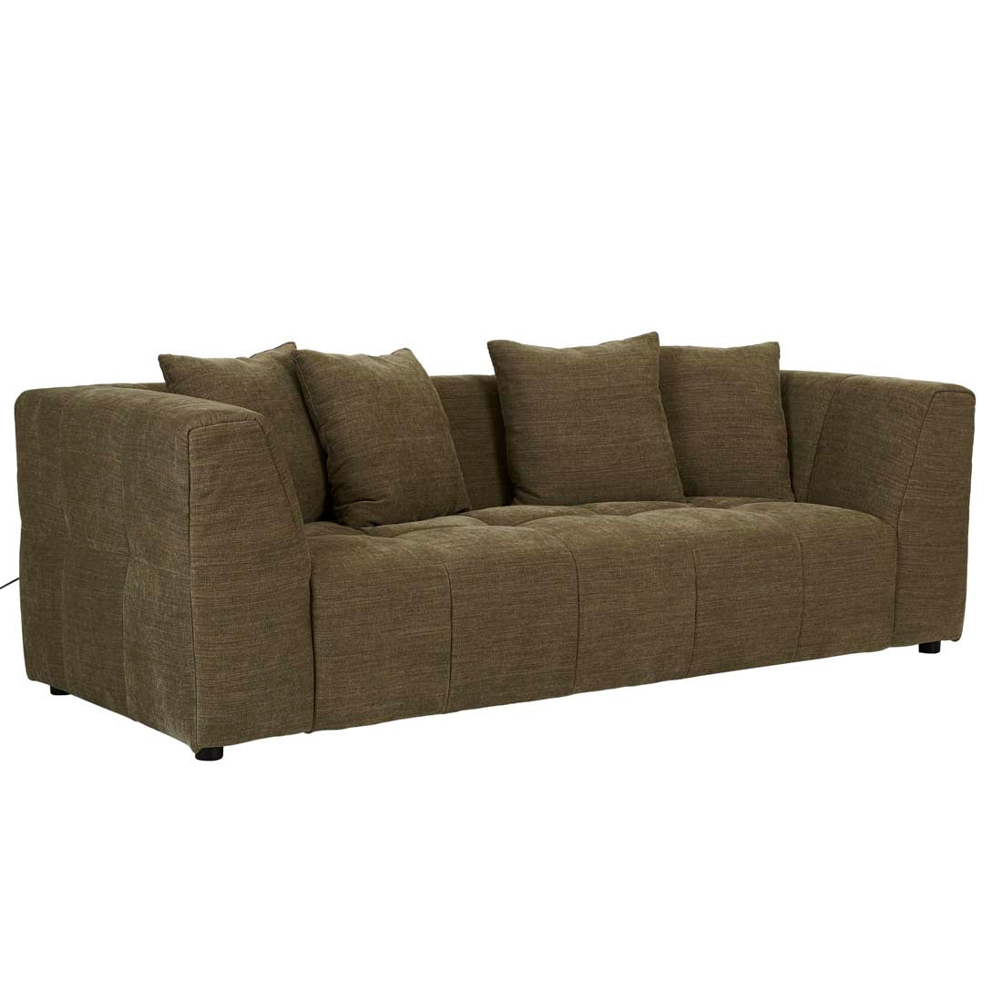 Sidney Slouch 3 Seater Sofa - Copeland Olive