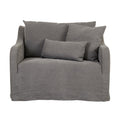 Sidney Slip Sofa Chair - Washed Smoke