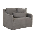 Sidney Slip Sofa Chair - Washed Smoke