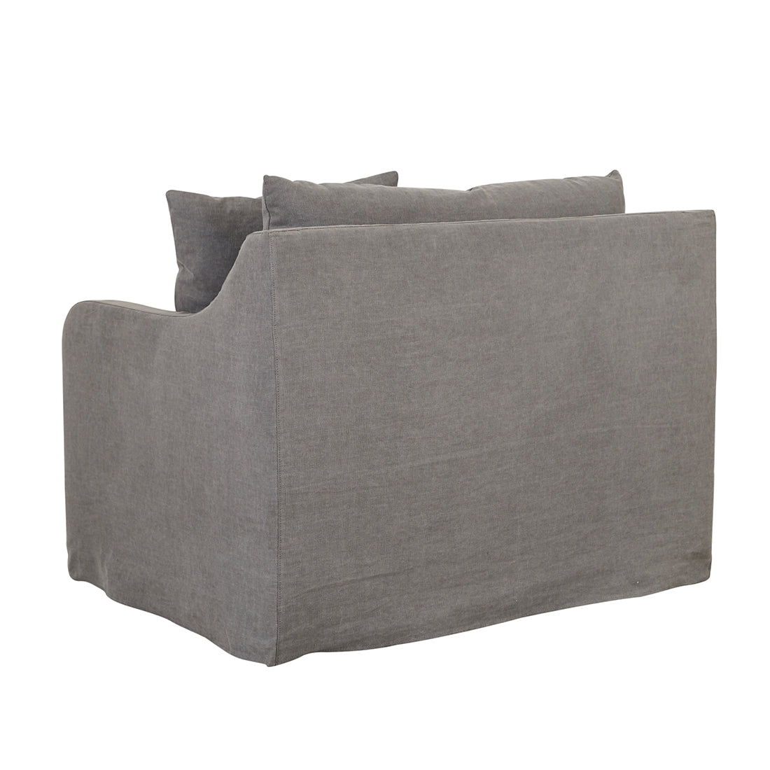 Sidney Slip Sofa Chair - Washed Smoke