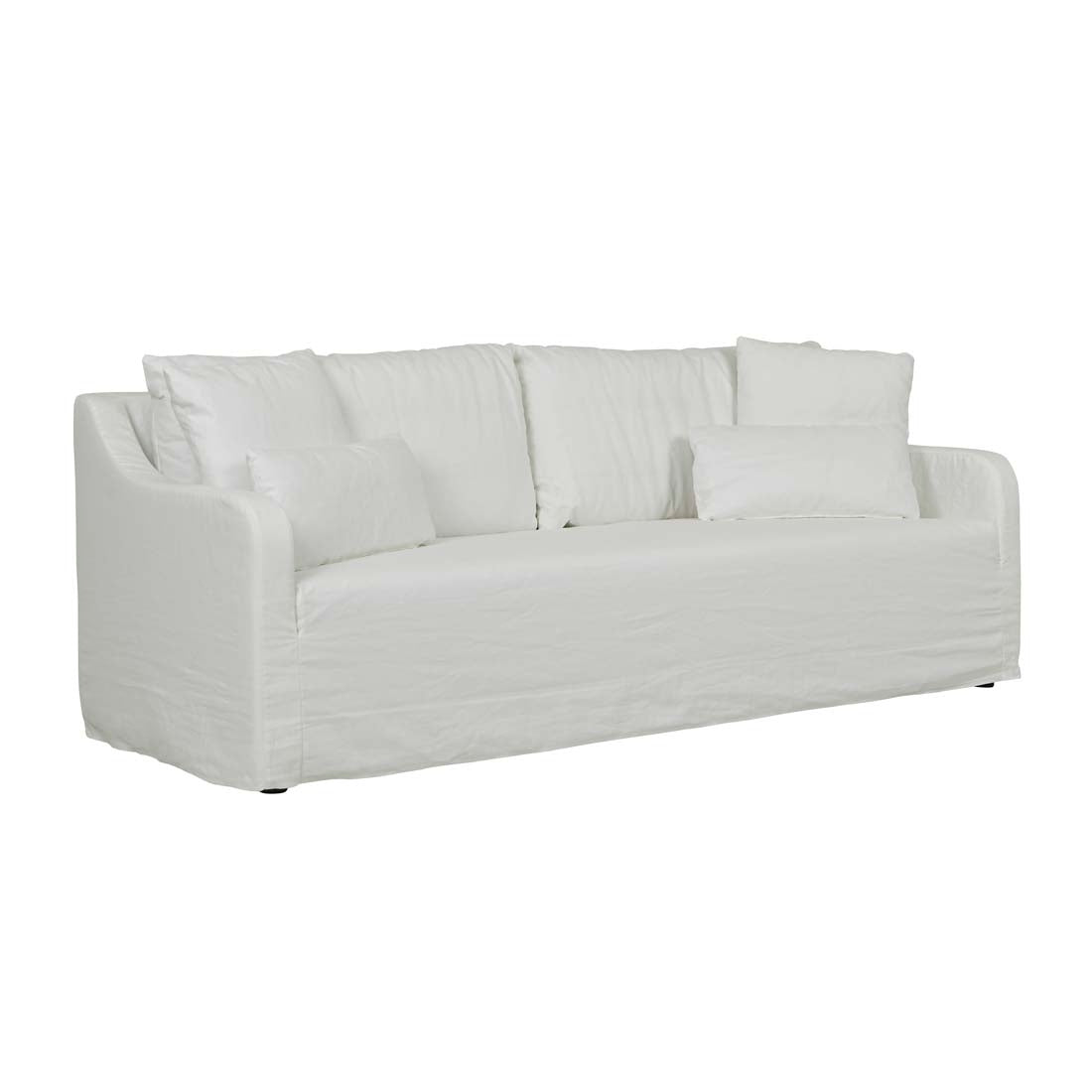 Sidney Slip 3 Seater Sofa - Milk