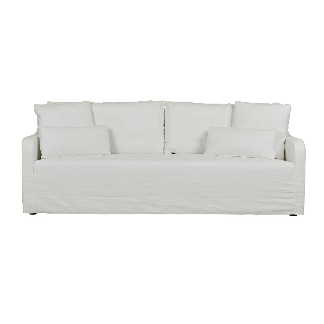 Sidney Slip 3 Seater Sofa - Milk