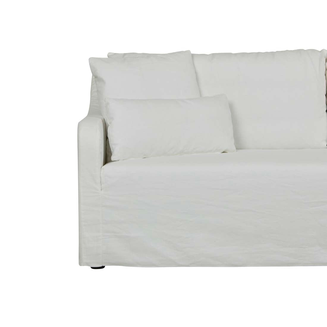 Sidney Slip 3 Seater Sofa - Milk