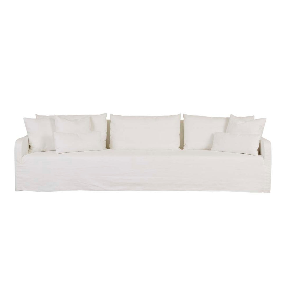 Sidney Slip 4 Seater Sofa - Milk