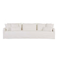 Sidney Slip 4 Seater Sofa - Milk