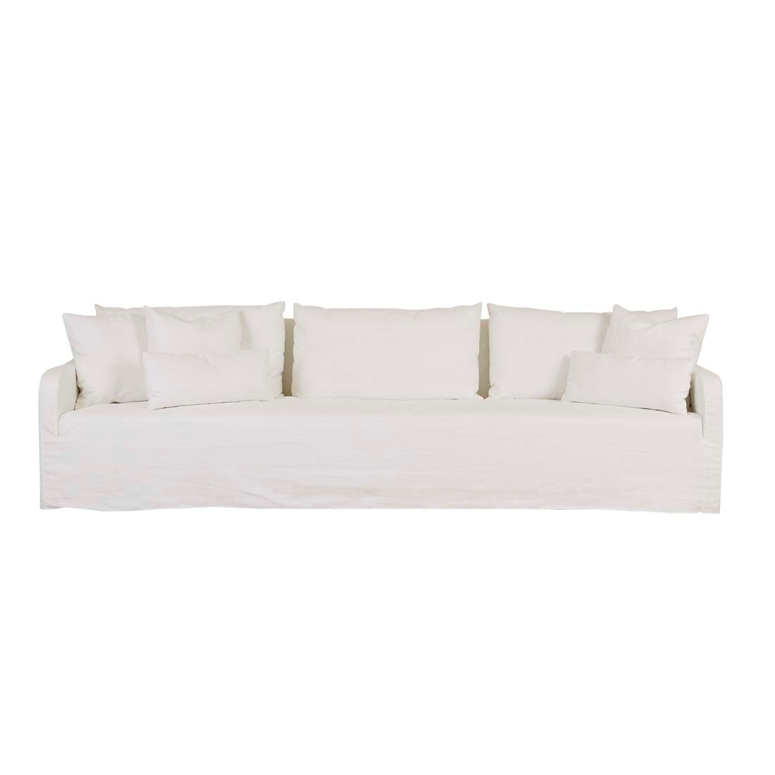 Sidney Slip 4 Seater Sofa - Milk