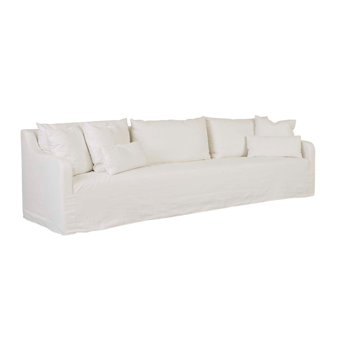 Sidney Slip 4 Seater Sofa - Milk