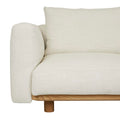 Tolv Islet 4 Seat Sofa - Gesso - Light Oak