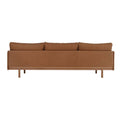 Tolv Pensive 3 Seater Sofa - Camel - Light Oak