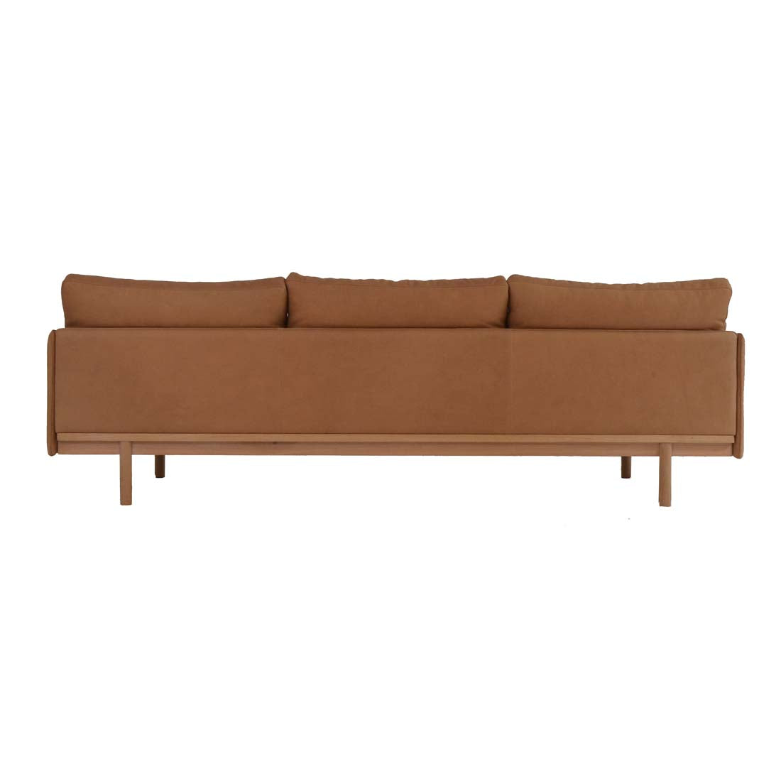 Tolv Pensive 3 Seater Sofa - Camel - Light Oak