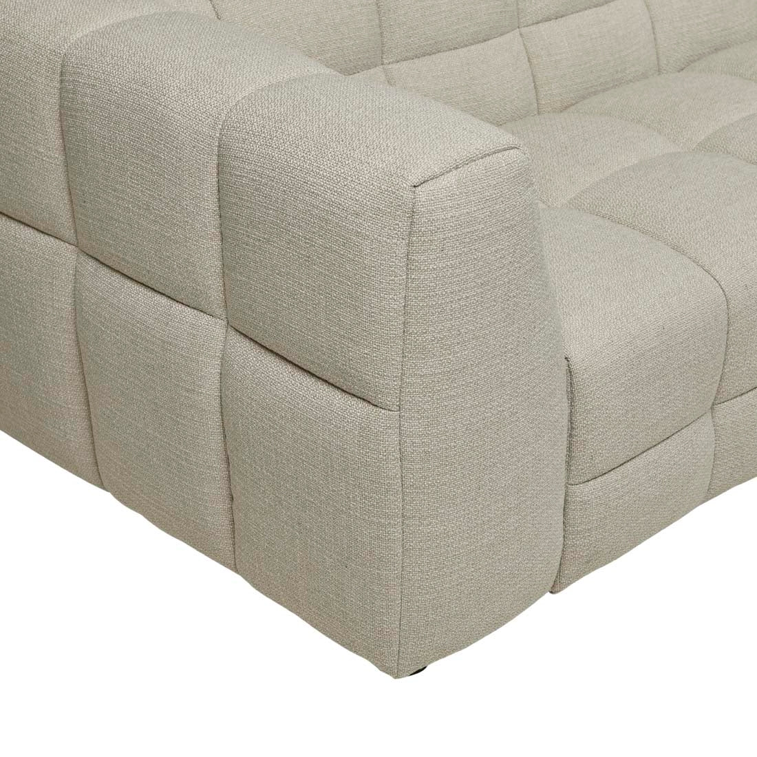 Vittoria Olive 3 Seater Sofa - Buttermilk Tweed