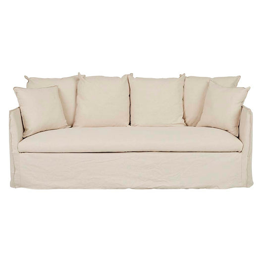 Vittoria Slip Cover 3 Seater Sofa - Dune Linen