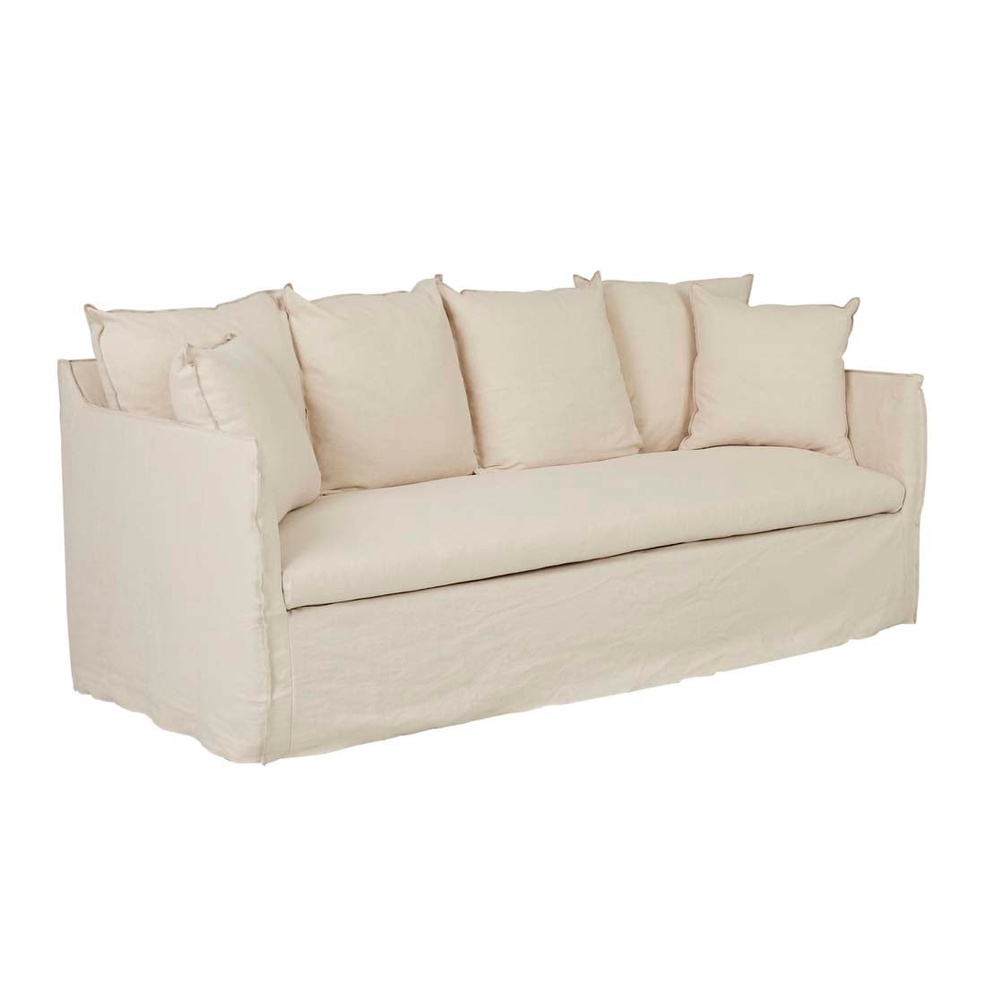 Vittoria Slip Cover 3 Seater Sofa - Dune Linen