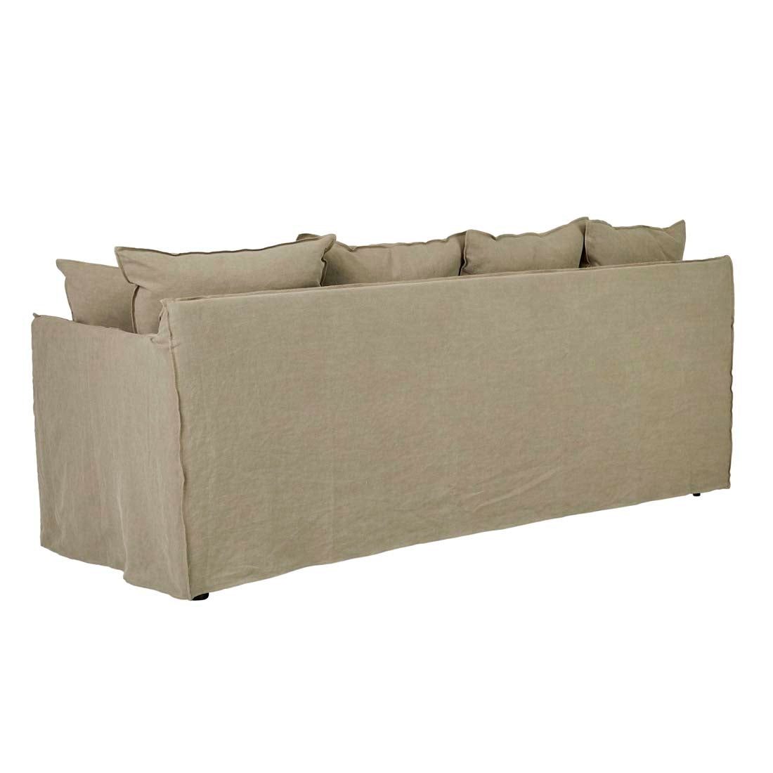 Vittoria Slip Cover 3 Seater Sofa - Olive Linen