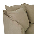 Vittoria Slip Cover 3 Seater Sofa - Olive Linen