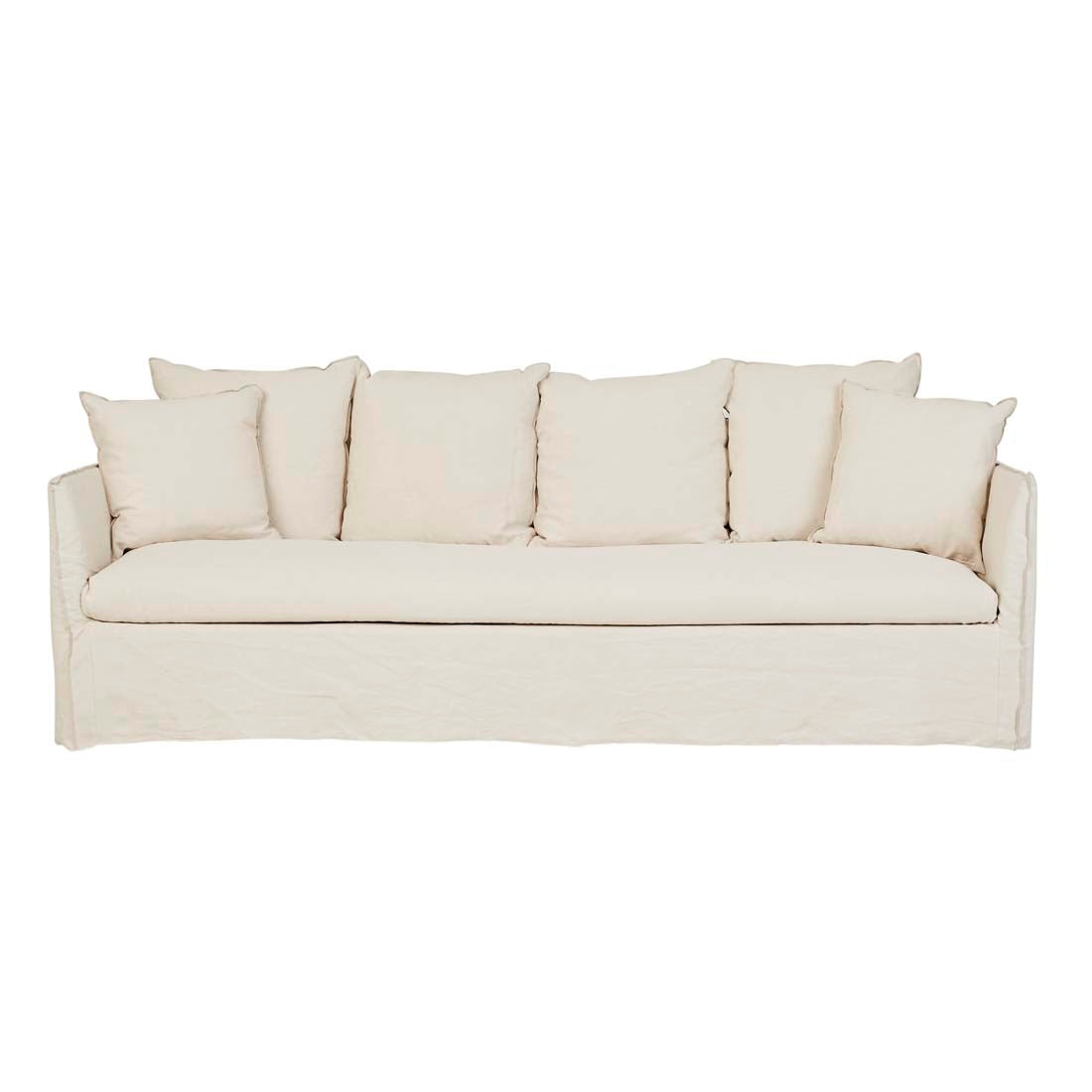 Vittoria Slip Cover 4 Seater Sofa - Dune Linen