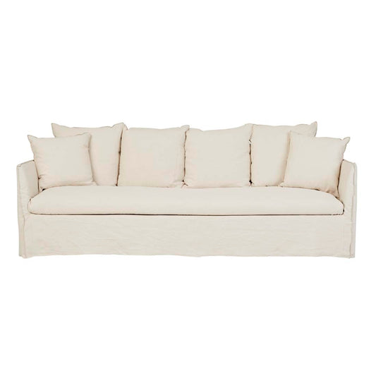 Vittoria Slip Cover 4 Seater Sofa - Dune Linen