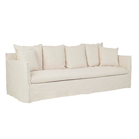 Vittoria Slip Cover 4 Seater Sofa - Dune Linen