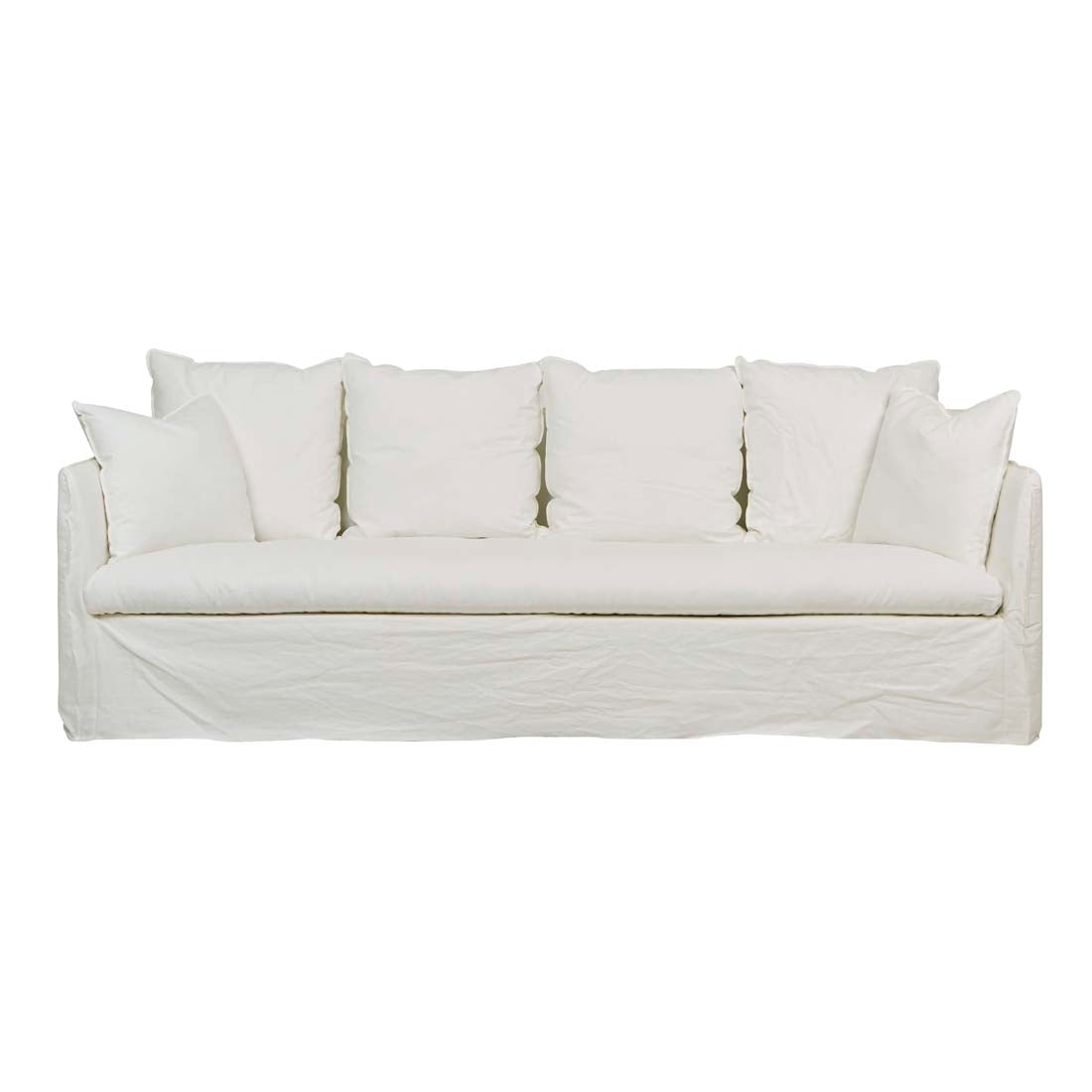 Vittoria Slip Cover 3 Seater Sofa - Milk