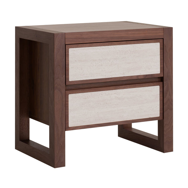 Ebba Bedside Table - Walnut