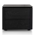 Norris Bedside Table - Black Oak Veneer