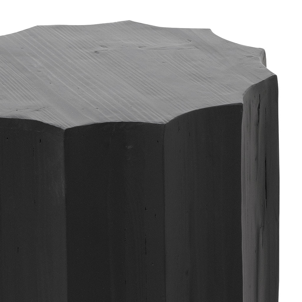 Dilara Recycled Side Table - Full Black