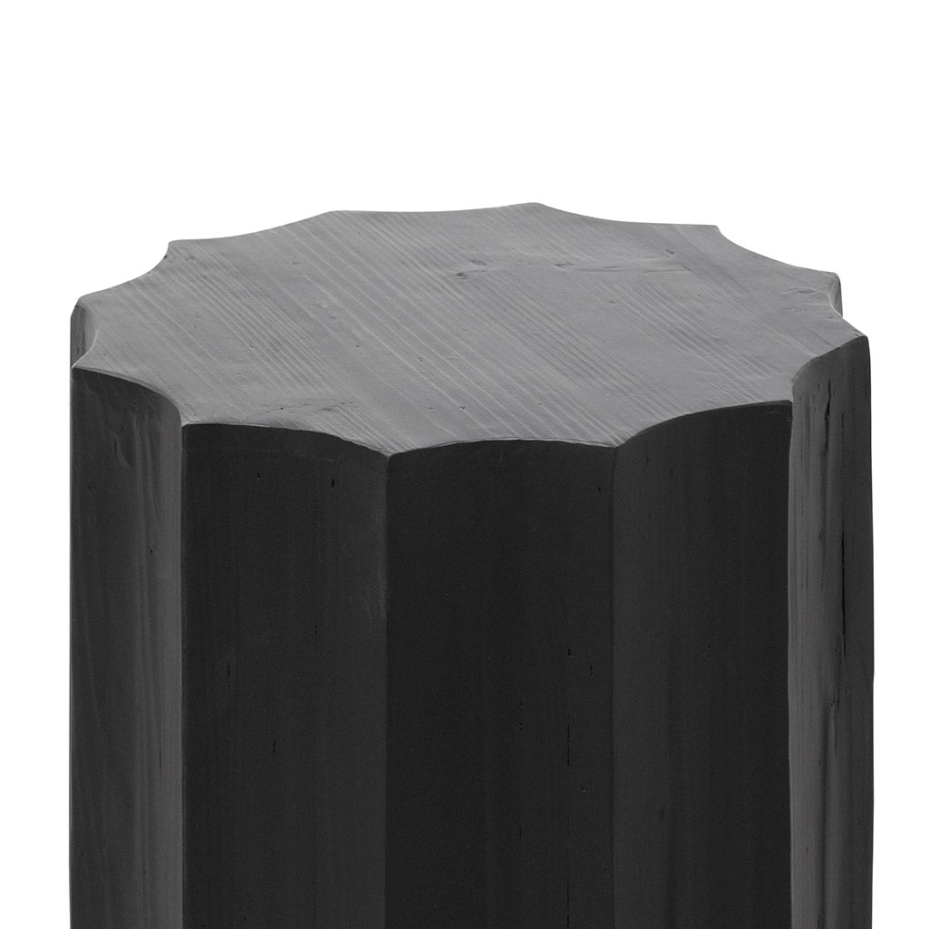 Dilara Recycled Side Table - Full Black