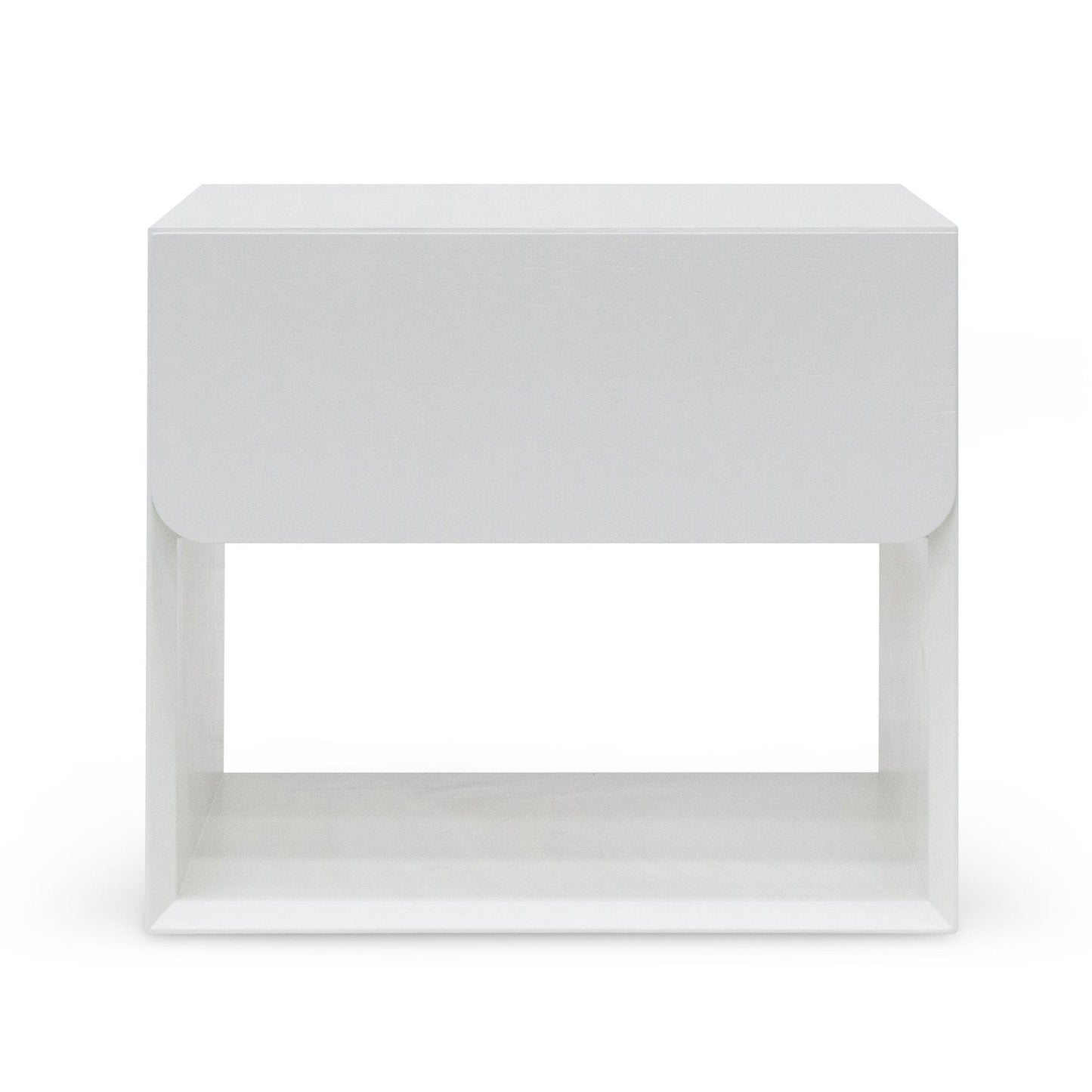 Lonny Oak Bedside Table - White