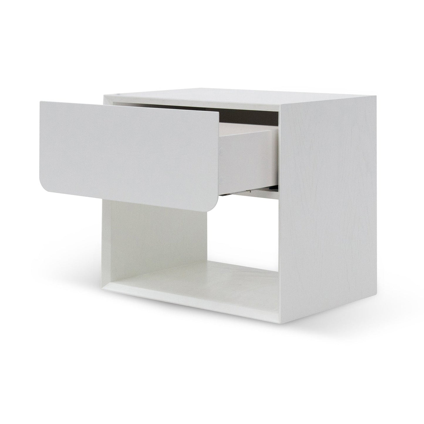 Lonny Oak Bedside Table - White