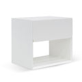 Lonny Oak Bedside Table - White