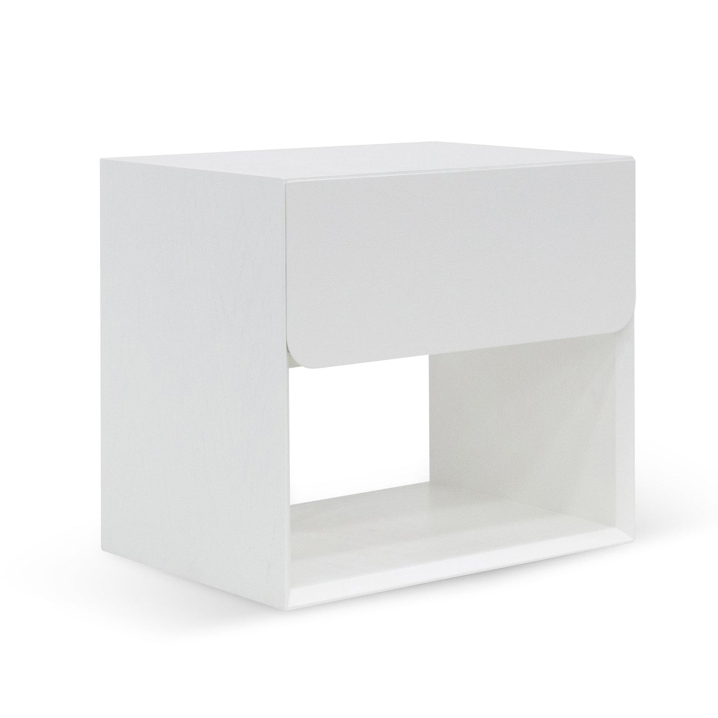 Lonny Oak Bedside Table - White