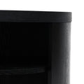 Honigold Round Wooden Bedside Table - Black Mountain