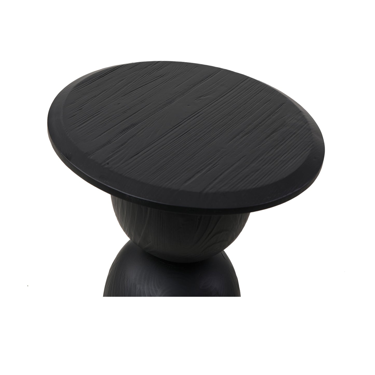 Gabriel Round Side Table - Full Black