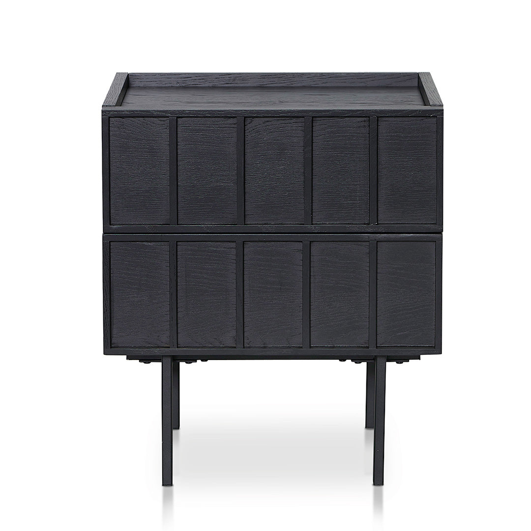 Aniya Bedside Table - Full Black