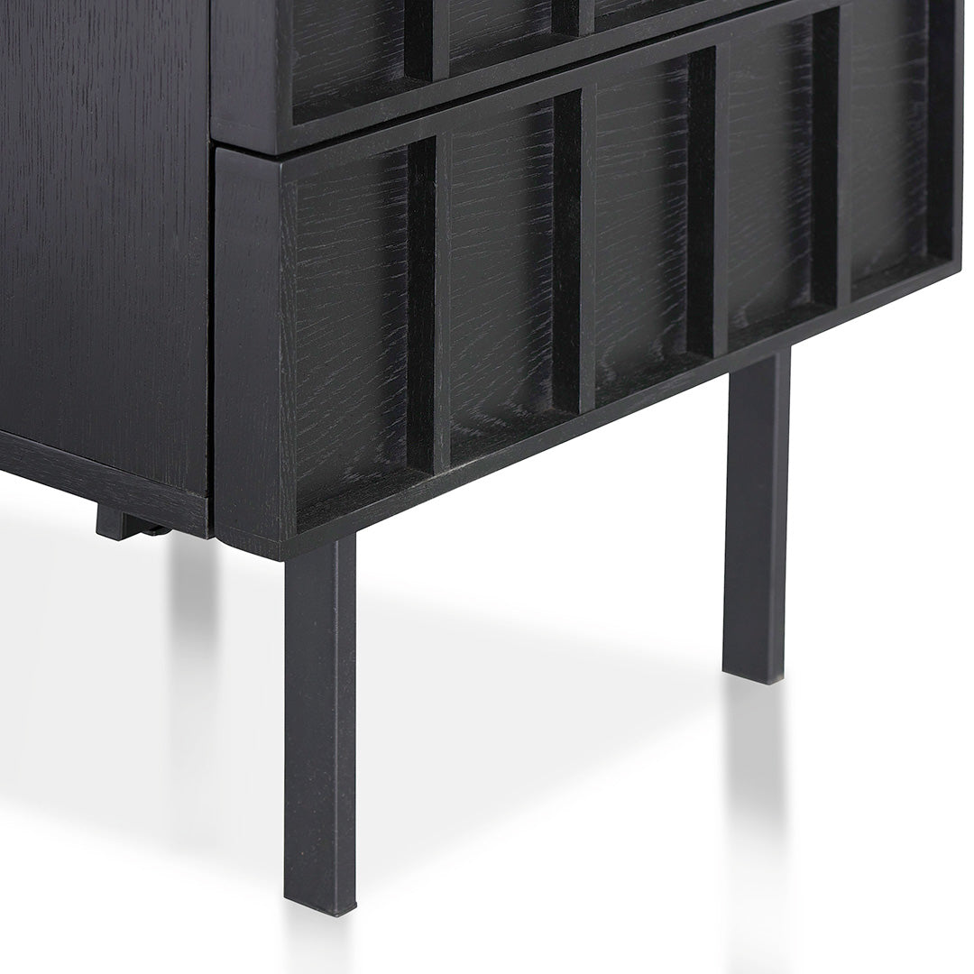 Aniya Bedside Table - Full Black