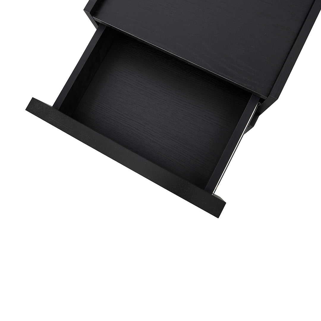 Aniya Bedside Table - Full Black