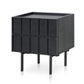 Aniya Bedside Table - Full Black